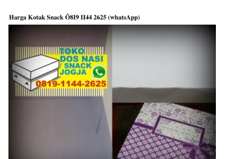 Harga Kotak Snack 0819•1144•2625[wa]