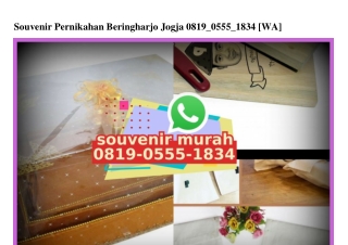 Souvenir Pernikahan Beringharjo Jogja Ö819.Ö555.1834[wa]