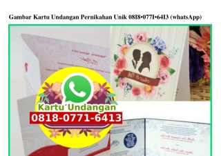 Gambar Kartu Undangan Pernikahan Unik O8I8-O77I-64I3[wa]