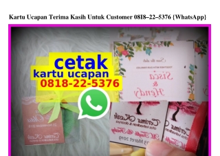 Kartu Ucapan Terima Kasih Untuk Customer Ô818~22~5376[wa]