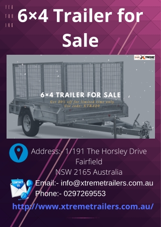 6×4 Trailer for Sale