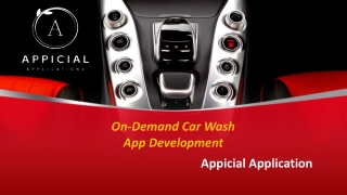 On-Demand Car Wash App Development