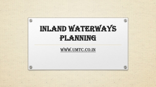 Inland waterways Planning