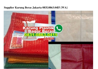 Supplier Karung Beras Jakarta 0831 0863 0415[wa]