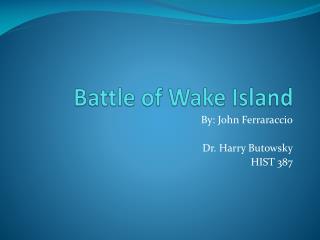 Battle of Wake Island