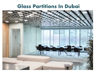 Glass Partitions In Dubai