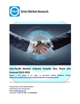 Asia-Pacific Artificial Intelligence Market Size, Industry Trends, Leading Players, Market Share and Forecast 2019-2025