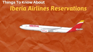 Iberia Airlines Reservations | Huge Discounts on Fares