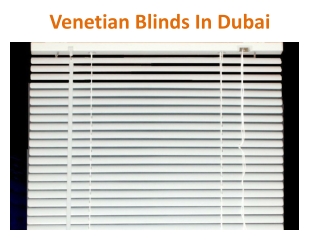Venetian Blinds In Dubai