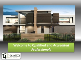 Welcome to Qualified and Accredited Professionals