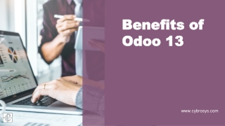 Benefits of Odoo 13