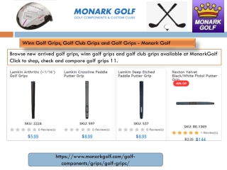Winn Golf Grips, Golf Club Grips and Golf Grips - Monark Golf