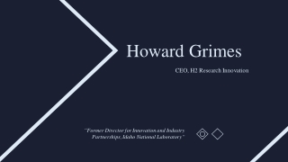 Howard Grimes (Idaho) - M.S From University of Massachusetts