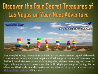 Discover the Four Secret Treasures of Las Vegas on Your Next Adventure