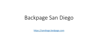 Backpage San Diego
