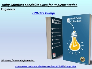 Free EMC E20-393 dumps - Pass E20-393 Exam - RealExamCollection