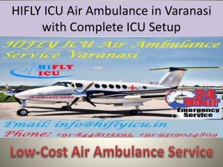 Get Fastest Air Ambulance Service in Varanasi by HIFLY ICU
