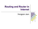 Routing and Router in Internet