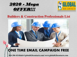 Builders & Construction Professionals List