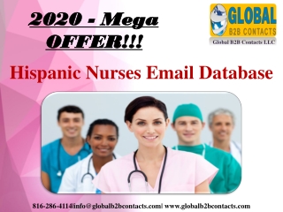 Hispanic Nurses Email List