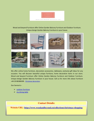Get online products for Christmas Shopping