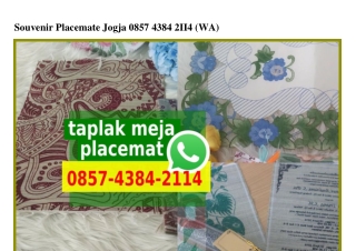 Souvenir Placemate Jogja 0857~4384~2114[wa]