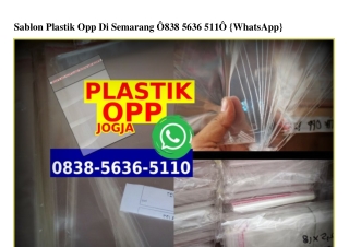 Sablon Plastik Opp Di Semarang O838 5636 511O[wa]