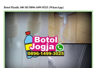 Botol Plastik 100 Ml 0896.I499.3025[wa]