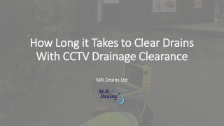Sewer Drainage Cleaning with CCTV Survey