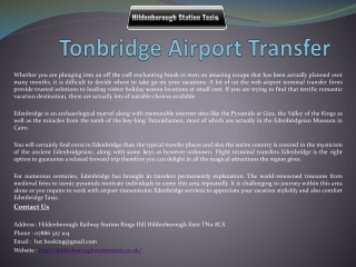 Tonbridge Airport Transfer