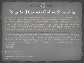 Rugs And Carpets Online Shopping