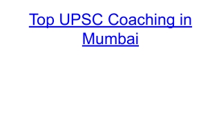 top upse coaching in mumbai