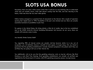 Slots USA Bonus