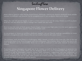 Singapore Flower Delivery