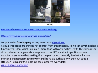 Bubbles of common problems in injection molding