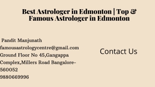 Best Astrologer in Edmonton | Top & Famous Astrologer in Edmonton