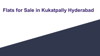 Flats for Sale in Kukatpally Hyderabad