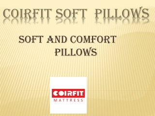 Coirfit – Soft Memory Foam Pillow Online