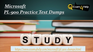 Microsoft PL-900 Dumps - PL-900 Practice Test Dumps 100% Passing Guarantee