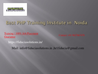 Php Training Institutes in Noida
