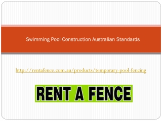 Swimming Pool Construction Australian Standards