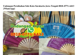 Undangan Pernikahan Solo Kota Surakarta Jawa Tengah Ö818Ö7716413 {WA}