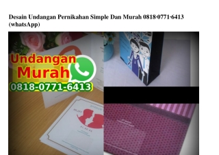 Desain Undangan Pernikahan Simple Dan Murah Ö8I8-Ö77I-64I3[wa]