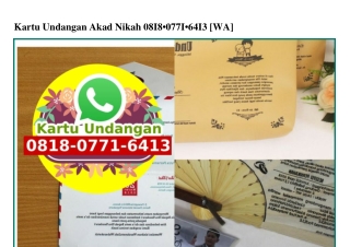 Kartu Undangan Akad Nikah Ô818·Ô771·6413[wa]