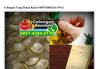 Celengan Yang Pakai Kunci 0857–4384–2114[wa]