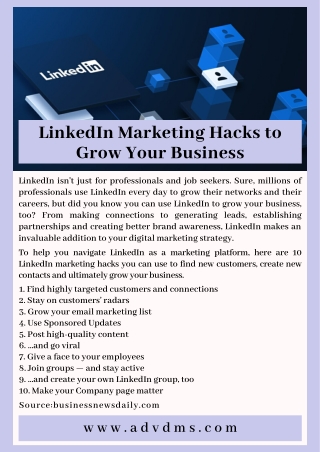 LinkedIn Marketing Hacks to Grow Your Business