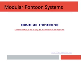 Modular Pontoon Systems