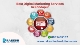 Best Digital Marketing Services In Kondapur