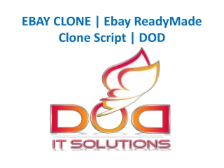 EBAY CLONE | Ebay ReadyMade Clone Script | DOD
