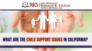 What Are The Child Support Issues In California?
